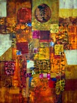 Gayle Gerson, Enchanted Forest, 2008, collage, 15 x 22 in.